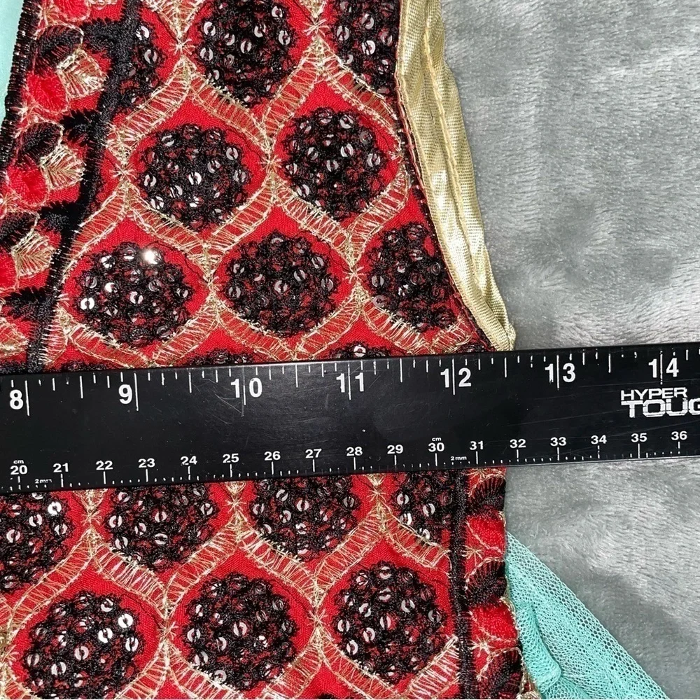 Dinar Fashion Toddler Sleeveless Dress Pant Set 3T Mint Red Black
